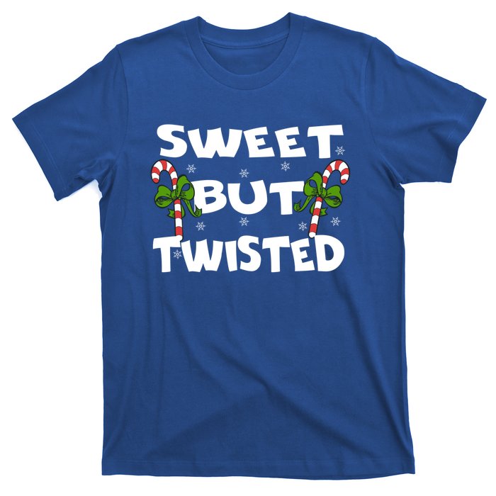 Candy Cane Sweet But Twisted Christmas Xmas Pajama Gift T-Shirt