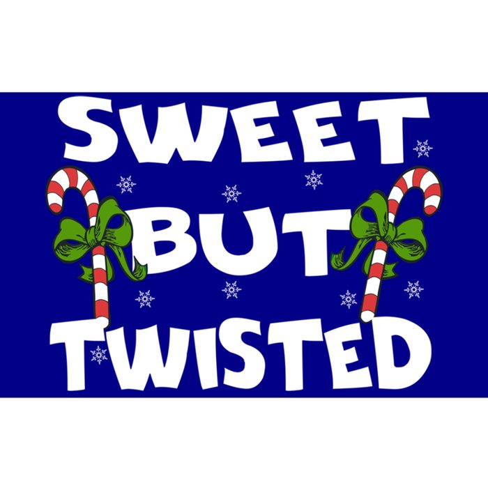 Candy Cane Sweet But Twisted Christmas Xmas Pajama Gift Bumper Sticker