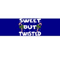 Candy Cane Sweet But Twisted Christmas Xmas Pajama Gift Bumper Sticker