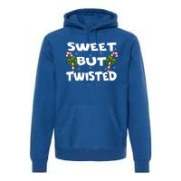 Candy Cane Sweet But Twisted Christmas Xmas Pajama Gift Premium Hoodie