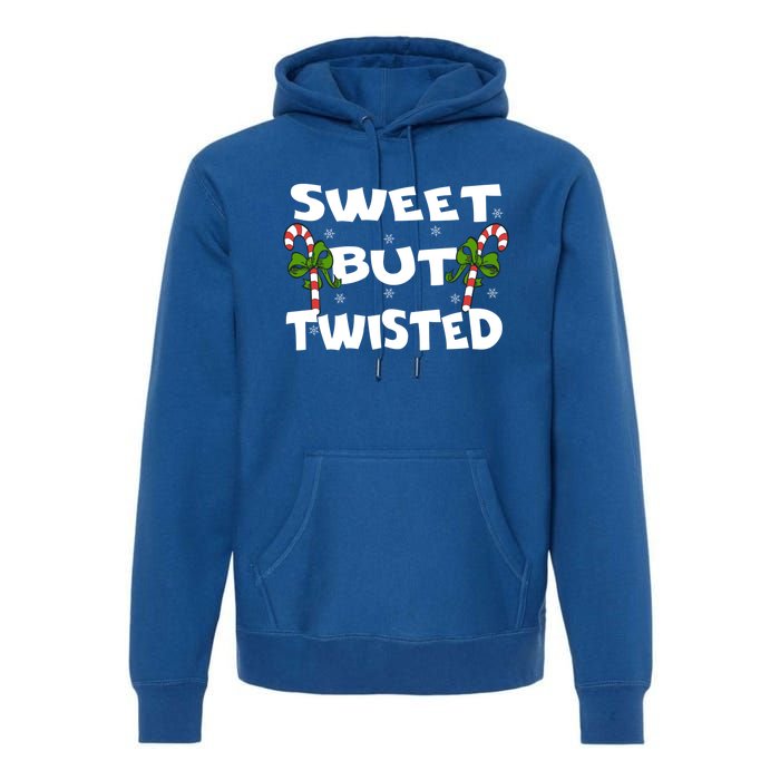 Candy Cane Sweet But Twisted Christmas Xmas Pajama Gift Premium Hoodie