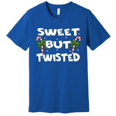 Candy Cane Sweet But Twisted Christmas Xmas Pajama Gift Premium T-Shirt