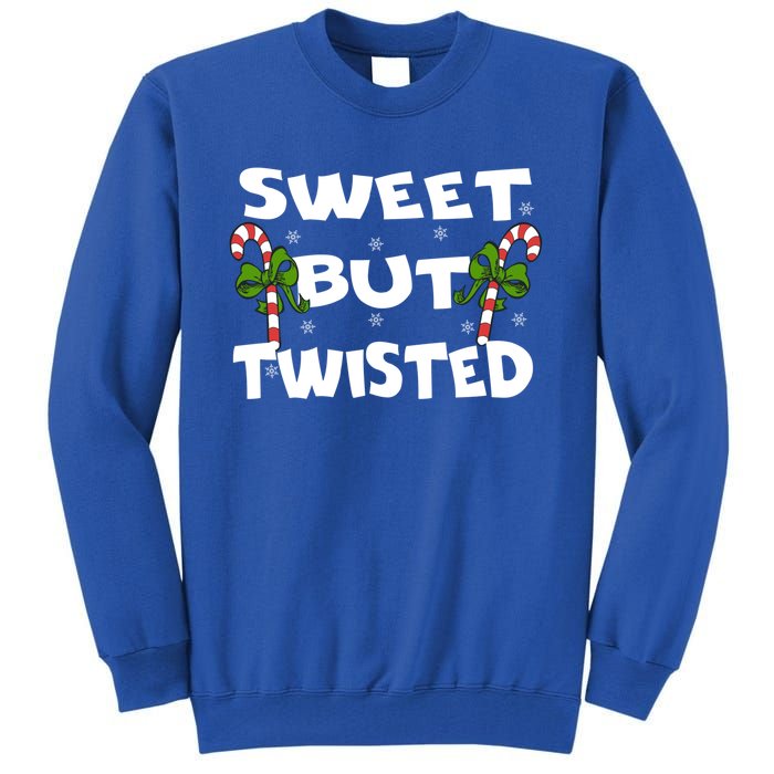 Candy Cane Sweet But Twisted Christmas Xmas Pajama Gift Tall Sweatshirt