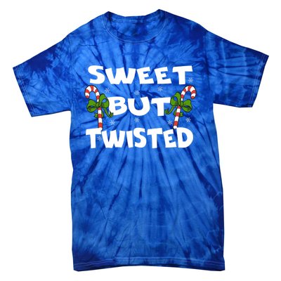 Candy Cane Sweet But Twisted Christmas Xmas Pajama Gift Tie-Dye T-Shirt