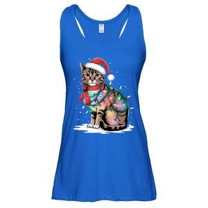 Cat Christmas Santa Hat For Mom Dad Cat Lover Xmas Cat Gift Ladies Essential Flowy Tank