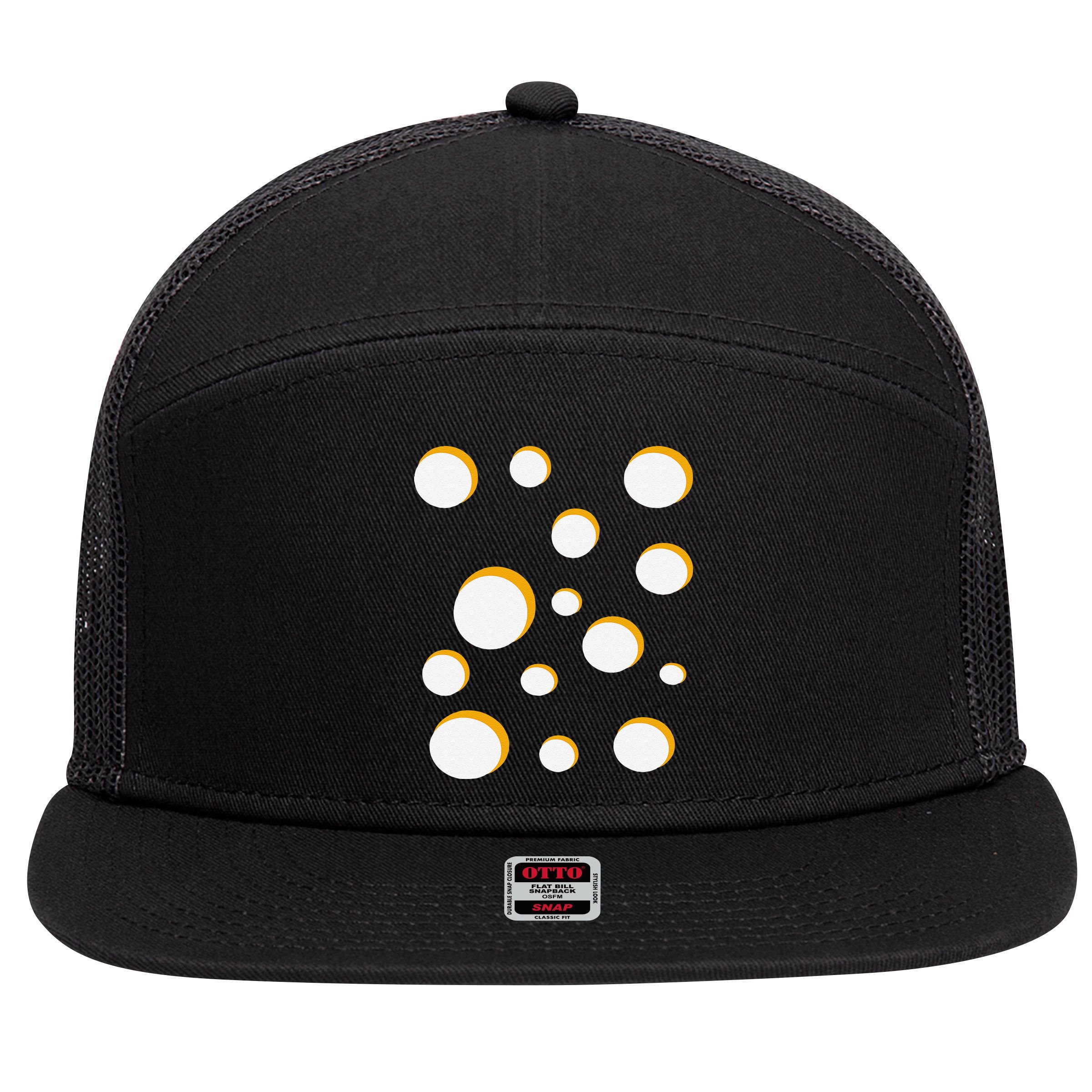 Cheese Costume Swiss Gouda Brie Cheddar Halloween 7 Panel Mesh Trucker Snapback Hat