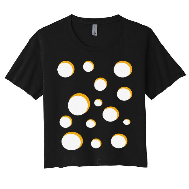 Cheese Costume Swiss Gouda Brie Cheddar Halloween Crop Top