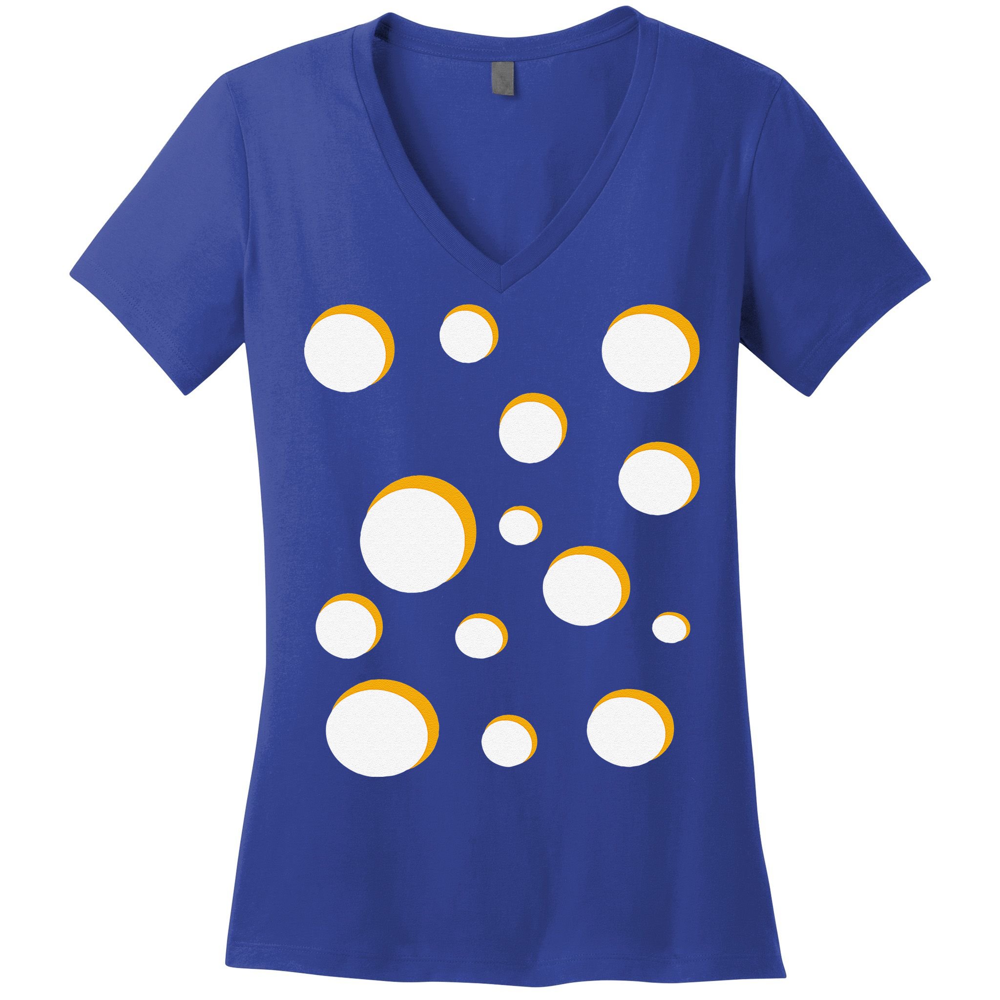 Cheese Costume Swiss Gouda Brie Cheddar Halloween Women's V-Neck T-Shirt