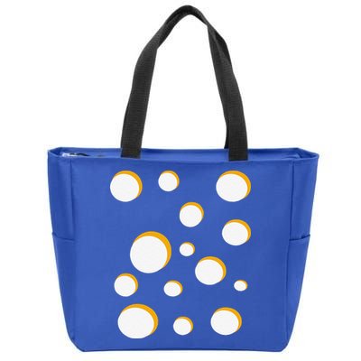 Cheese Costume Swiss Gouda Brie Cheddar Halloween Zip Tote Bag