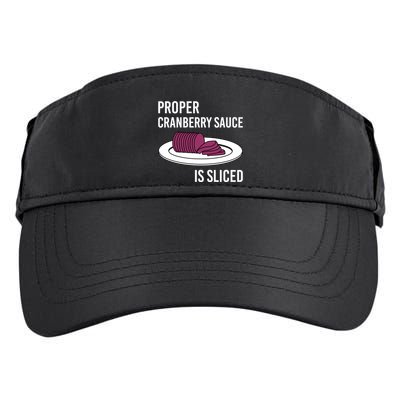 Canned Cranberry Sauce Is Right Jellied And Sliced Funny Gift Adult Drive Performance Visor