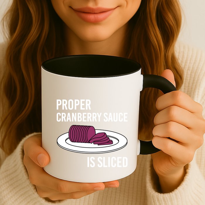 Canned Cranberry Sauce Is Right Jellied And Sliced Funny Gift Mug