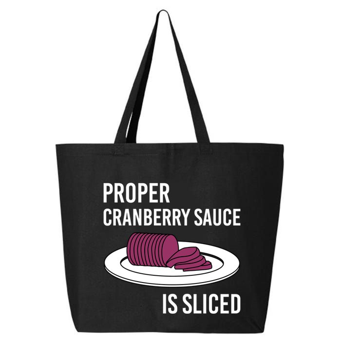 Canned Cranberry Sauce Is Right Jellied And Sliced Funny Gift 25L Jumbo Tote