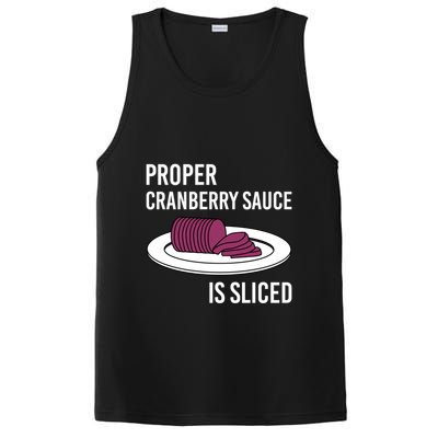 Canned Cranberry Sauce Is Right Jellied And Sliced Funny Gift PosiCharge Competitor Tank