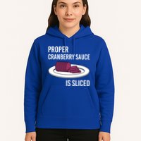 Canned Cranberry Sauce Is Right Jellied And Sliced Funny Gift Hoodie