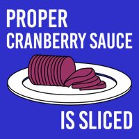 Canned Cranberry Sauce Is Right Jellied And Sliced Funny Gift Sweatshirt