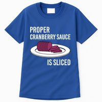 Canned Cranberry Sauce Is Right Jellied And Sliced Funny Gift Tall T-Shirt