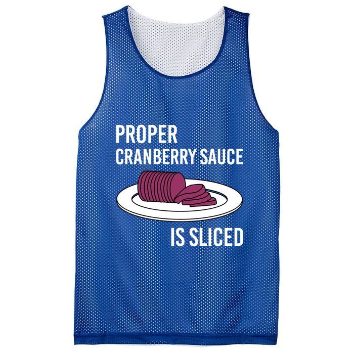 Canned Cranberry Sauce Is Right Jellied And Sliced Funny Gift Mesh Reversible Basketball Jersey Tank