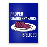 Canned Cranberry Sauce Is Right Jellied And Sliced Funny Gift Poster