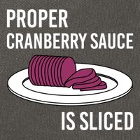 Canned Cranberry Sauce Is Right Jellied And Sliced Funny Gift Cotton Canvas Backpack