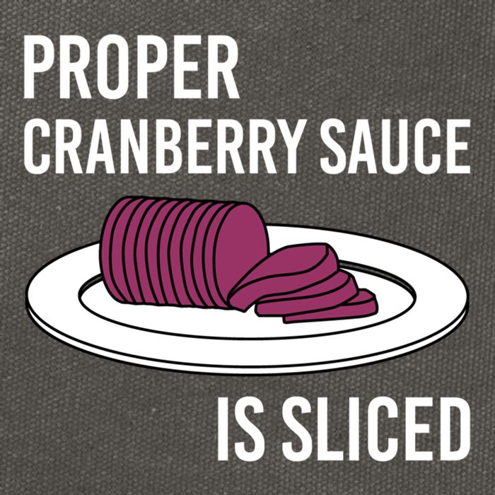 Canned Cranberry Sauce Is Right Jellied And Sliced Funny Gift Cotton Canvas Backpack
