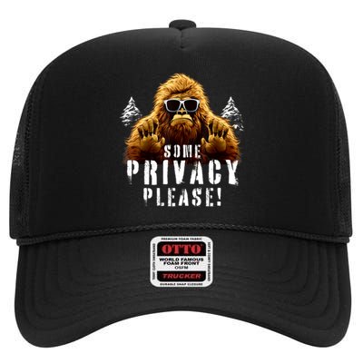 Cryptozoology Cryptid | Sasquatch Believe | Funny Bigfoot High Crown Mesh Back Trucker Hat