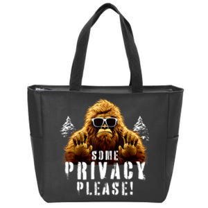 Cryptozoology Cryptid | Sasquatch Believe | Funny Bigfoot Zip Tote Bag