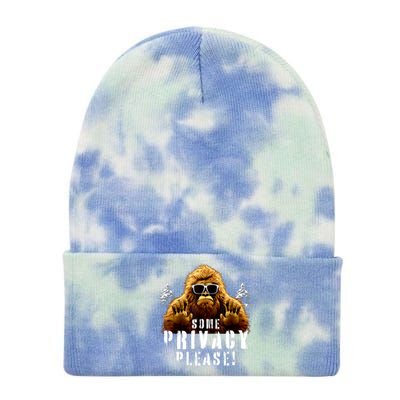 Cryptozoology Cryptid | Sasquatch Believe | Funny Bigfoot Tie Dye 12in Knit Beanie