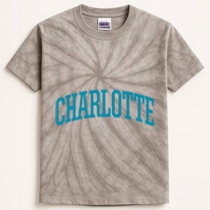 Charlotte Charlotte Sports Collegestyle Kids Tie-Dye T-Shirt