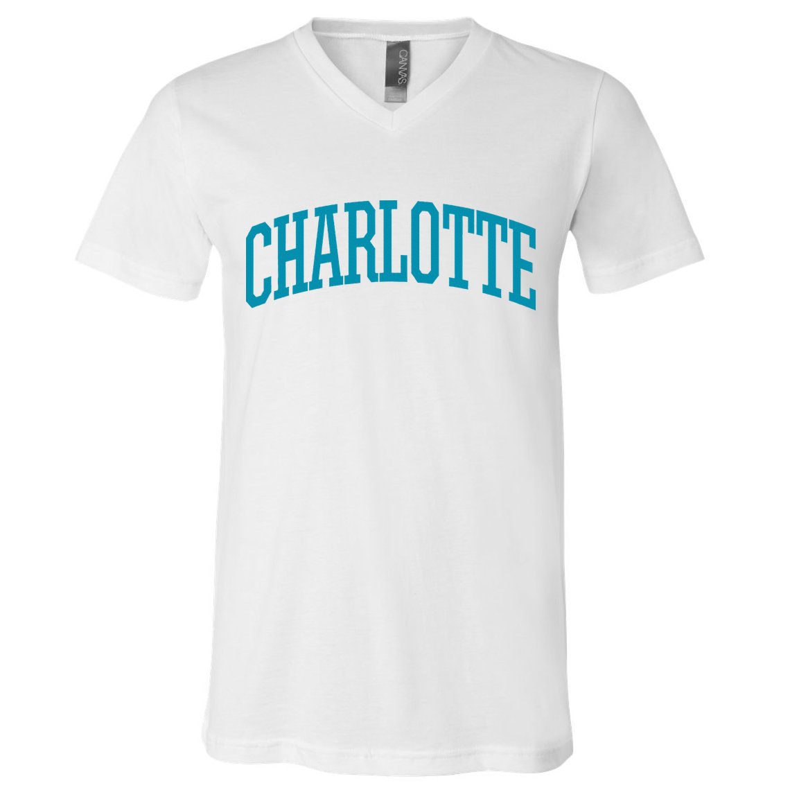 Charlotte Charlotte Sports Collegestyle V-Neck T-Shirt