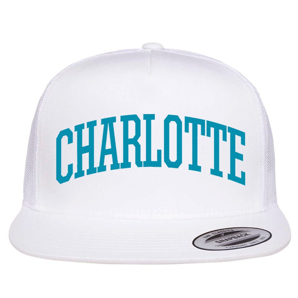Charlotte Charlotte Sports Collegestyle Flat Bill Trucker Hat