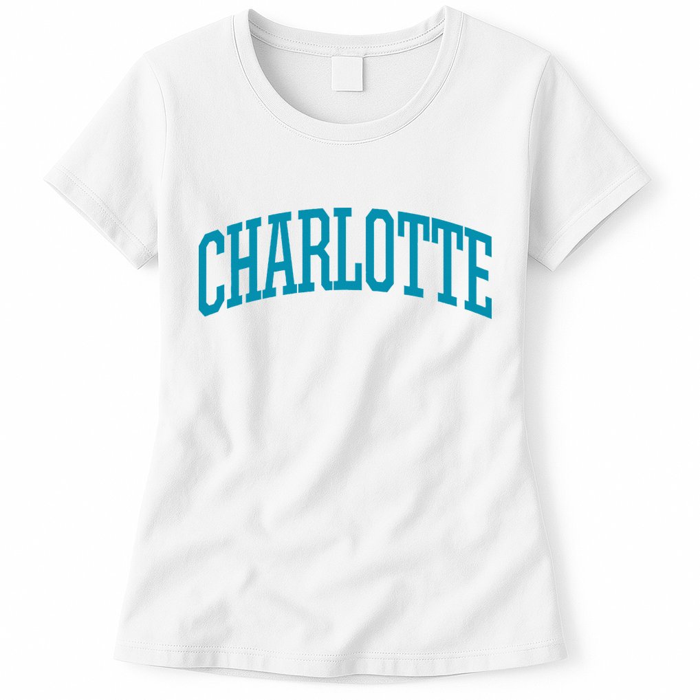 Charlotte Charlotte Sports Collegestyle Womens T-Shirt