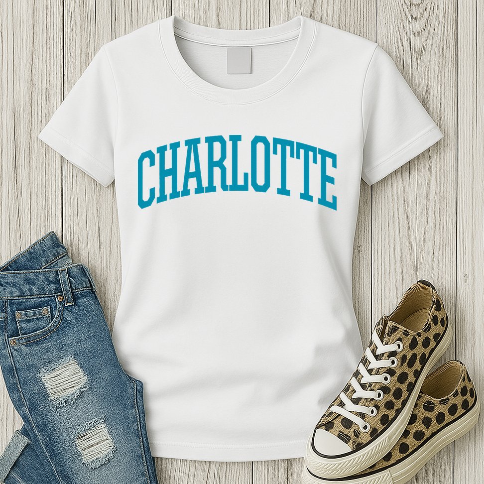 Charlotte Charlotte Sports Collegestyle Womens T-Shirt