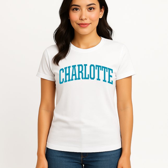 Charlotte Charlotte Sports Collegestyle Womens T-Shirt