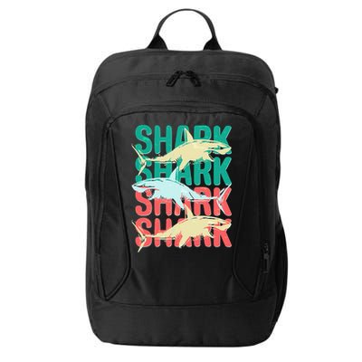 Cool Colorful Sharks City Backpack