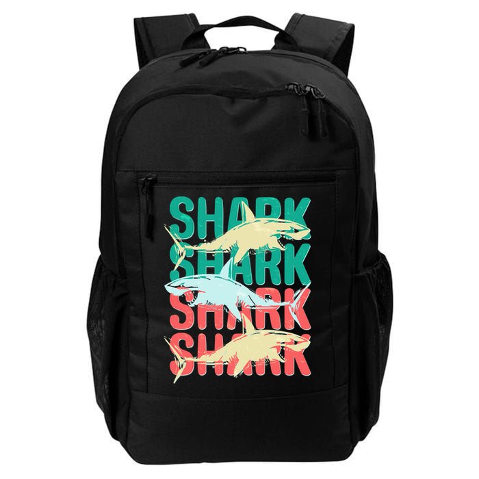 Cool Colorful Sharks Backpack
