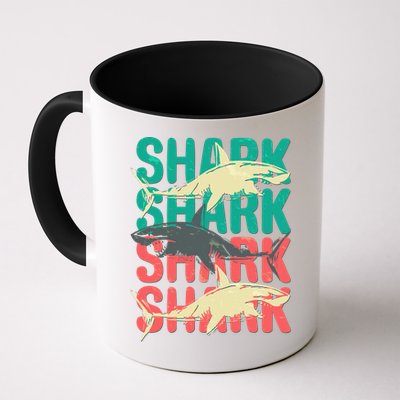 Cool Colorful Sharks Mug