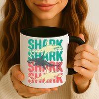 Cool Colorful Sharks Mug