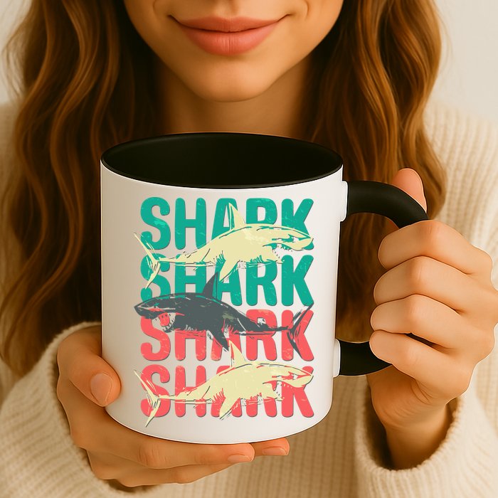 Cool Colorful Sharks Mug