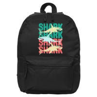 Cool Colorful Sharks 16 in Basic Backpack