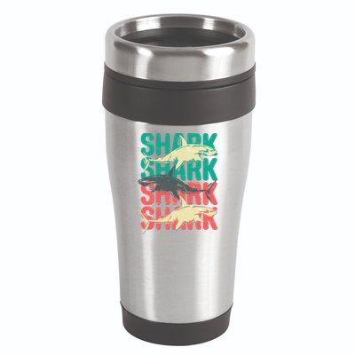 Cool Colorful Sharks 16oz Travel Tumbler