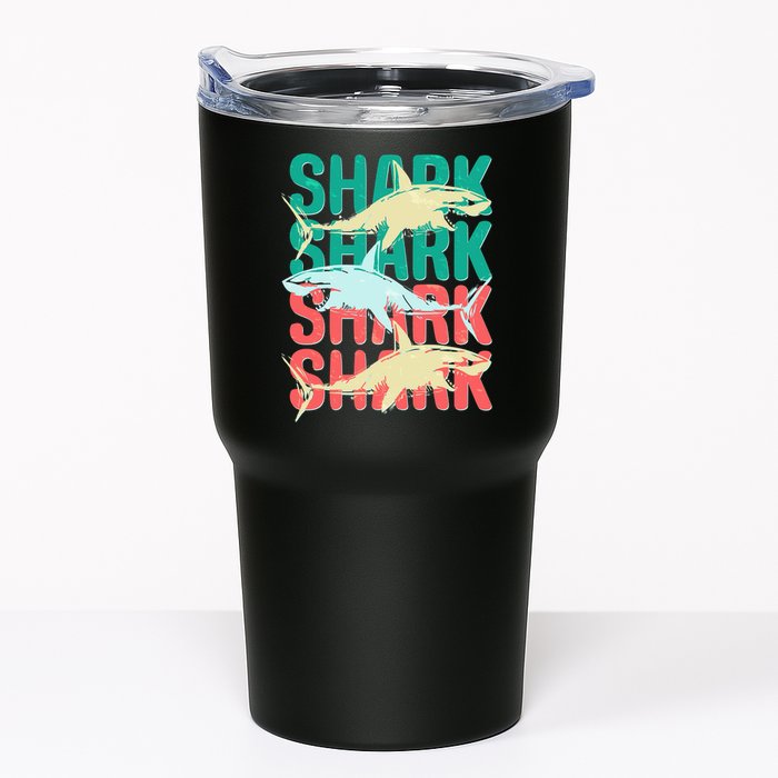 Cool Colorful Sharks Tumbler