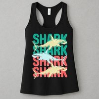Cool Colorful Sharks Womens Tank Top