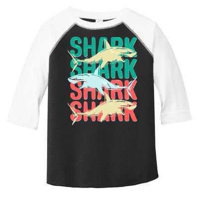 Cool Colorful Sharks Toddler Fine Jersey T-Shirt