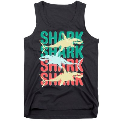 Cool Colorful Sharks Tank Top