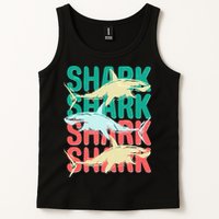 Cool Colorful Sharks Tank Top