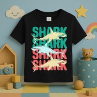 Cool Colorful Sharks Toddler T-Shirt
