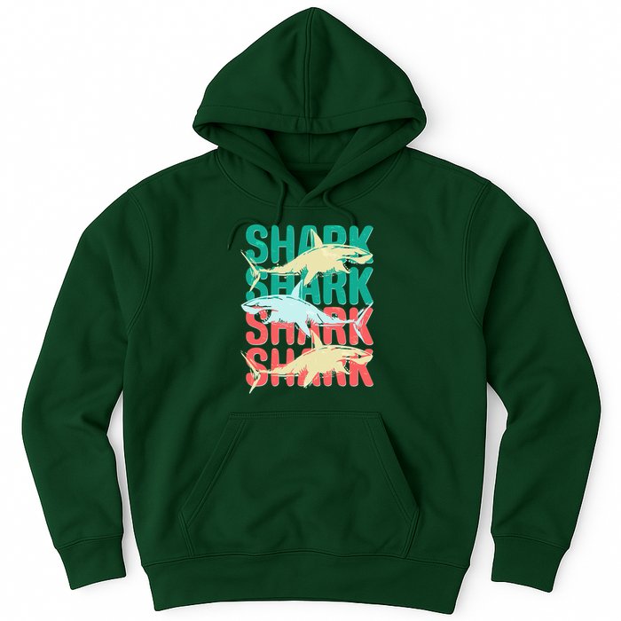 Cool Colorful Sharks Hoodie