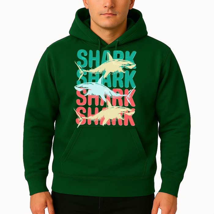 Cool Colorful Sharks Hoodie