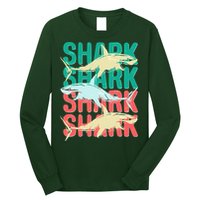 Cool Colorful Sharks Long Sleeve Shirt