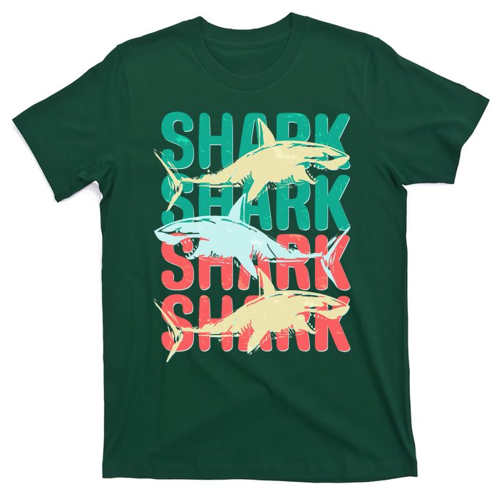 Cool Colorful Sharks T-Shirt